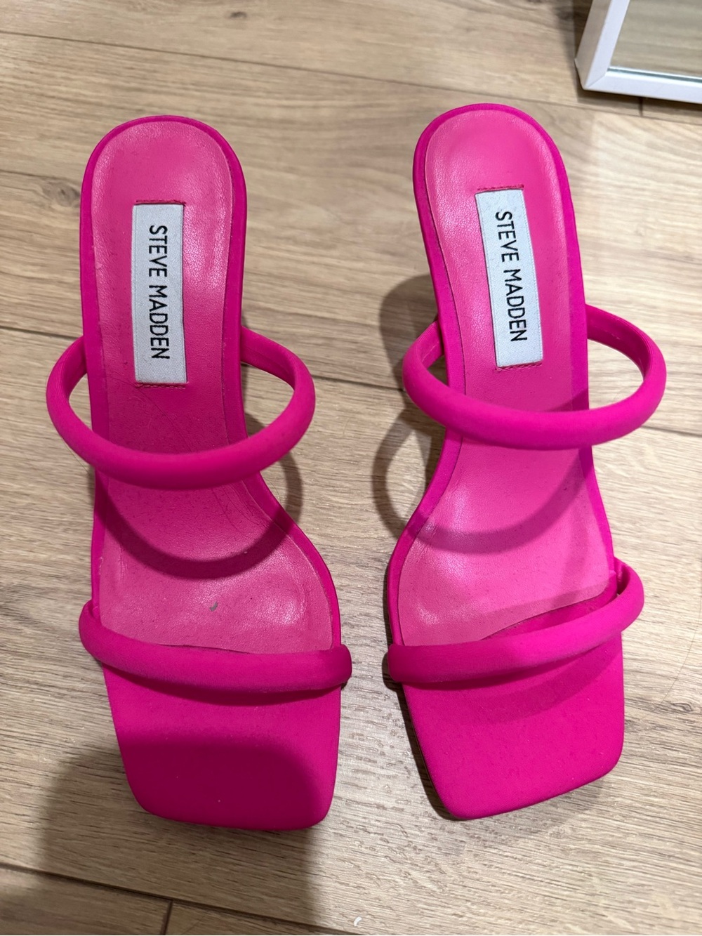 Steve Madden Women’s Hot Pink Strappy heels
